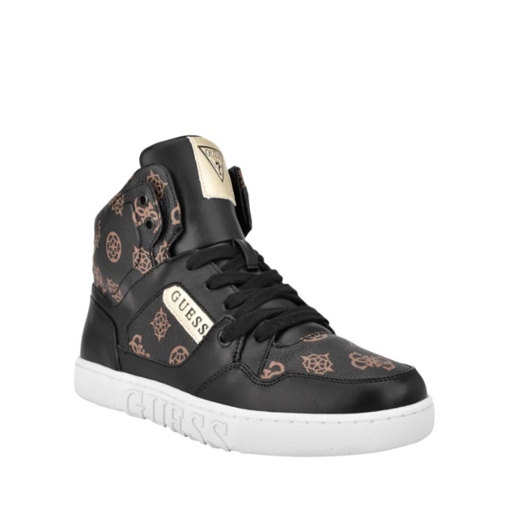 GUESS Justis Embossed Logo High-Top Sneakers SZ 9